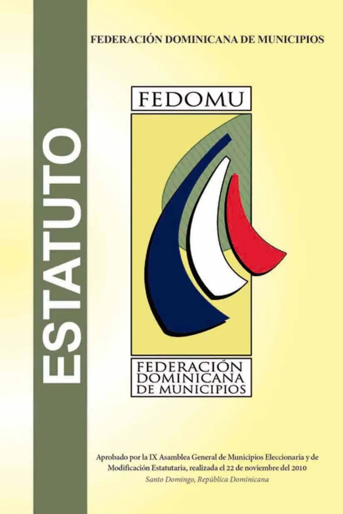 Portada: Estatutos de la Federación Dominicana de Municipios (2010)