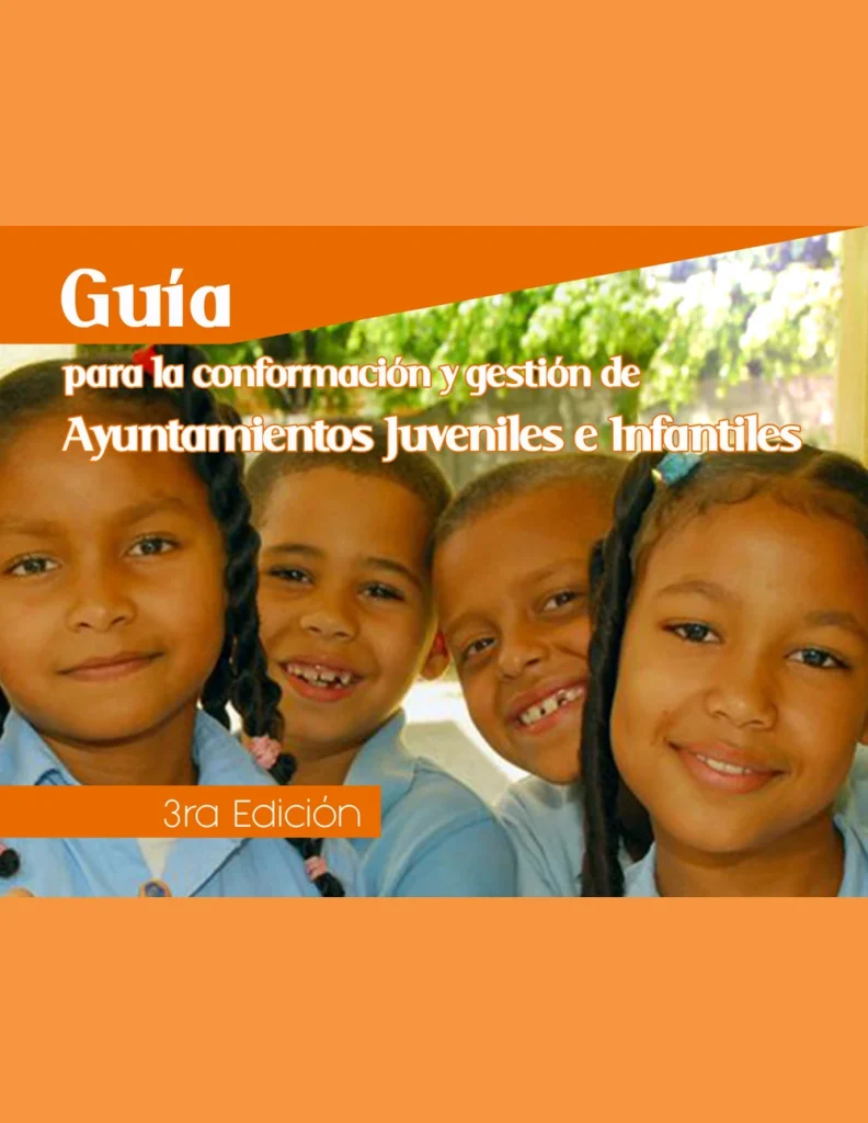 Portada: Guía para la Conformación y Gestión de Ayuntamientos Juveniles e Infantiles (tercera edición, 2016)